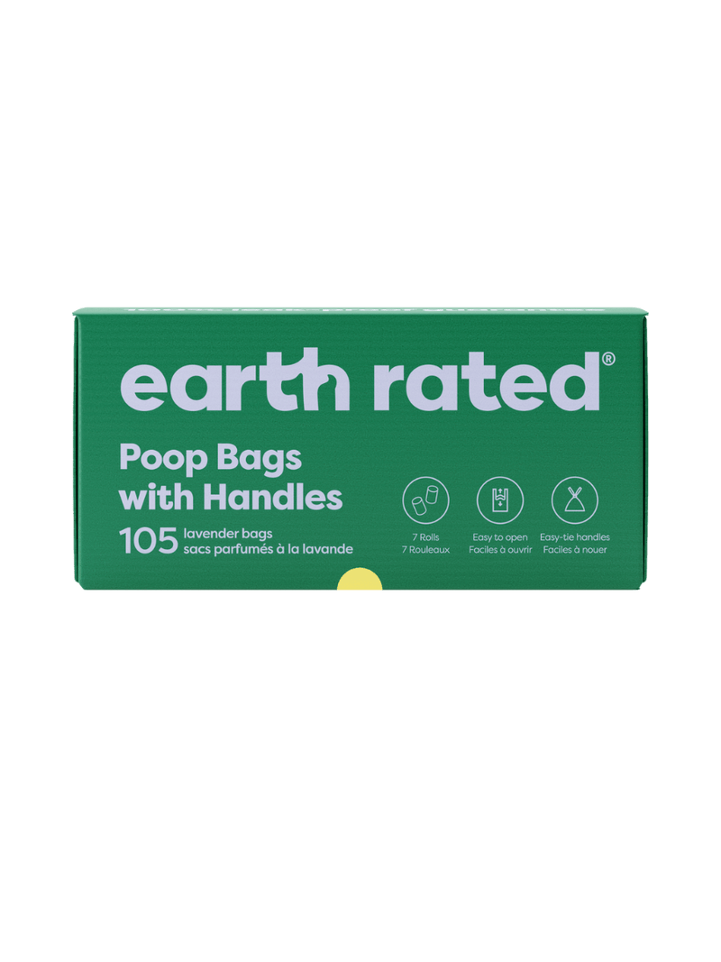 Dog Poop Bags With Handles on a Roll O8